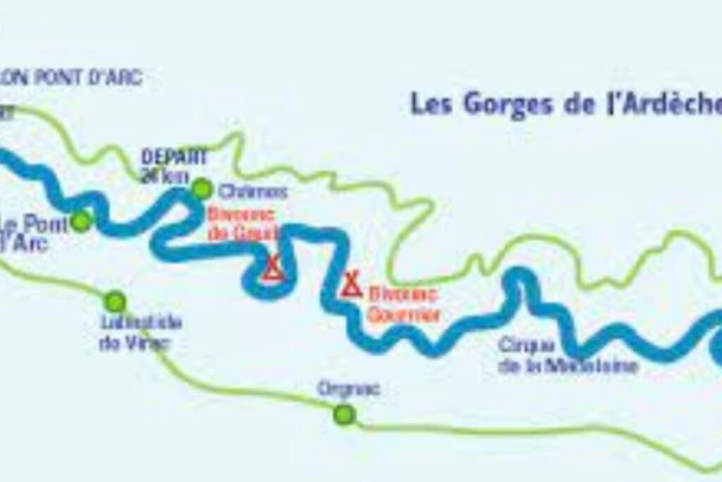Вилла La O'Liso Gorges De L'Ardeche Салава Экстерьер фото